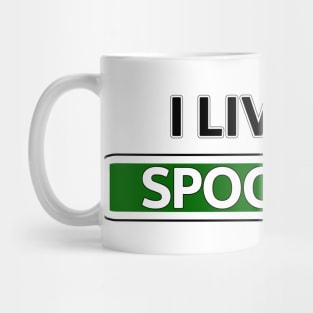 I live on Spooky St Mug